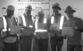 Team Wearing Safety Glasses